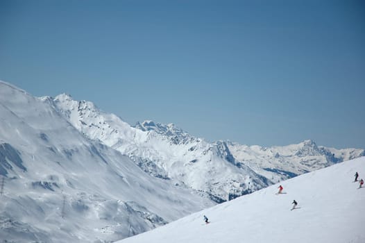 Ski resort on the Arlberg