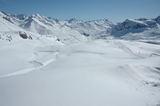 Ski resort on the Arlberg