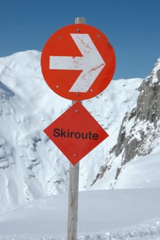Ski route