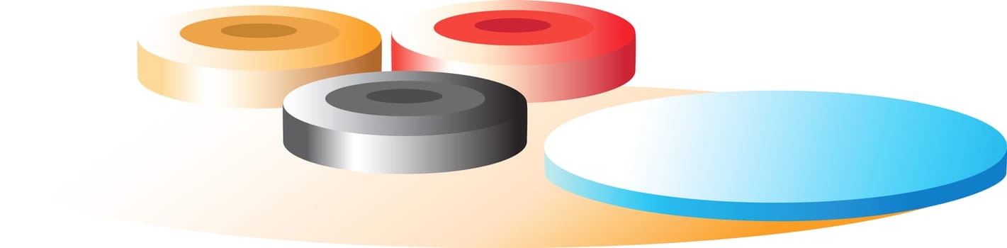 Caroms button