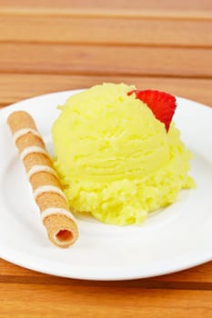 Vanilla ice cream