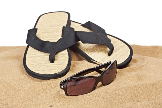 Flipflops on the sand