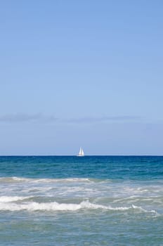 Sailboat on the sea