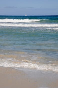 Sailboat on the sea