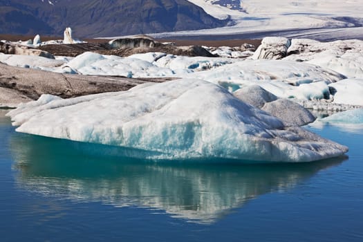 Jokulsarlon Glacial Lagoon, Vatnajokull, Iceland