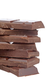 Blocks of chocolate