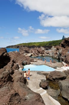 Natural swimming pool of Varadouro Faial