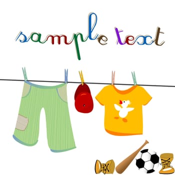 clothes and toys