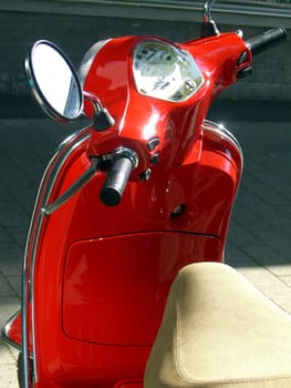red scooter