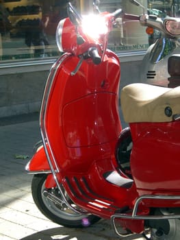 red scooter