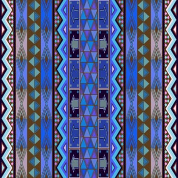Blue rug design
