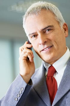 mature businessman in office