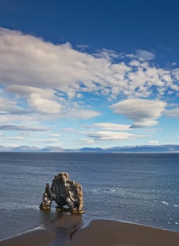 Hvitserkur, rock formation in Hunafjordur, Iceland