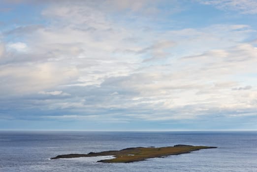 Little island near Skrudur, East Fjord, Iceland