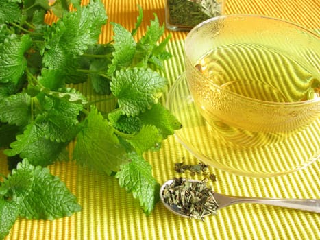 Tea with lemon balm