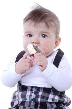 Eating ice cream