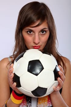 Serious German Soccer Fan Girl