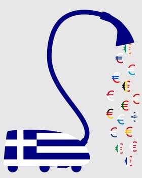 Greek Vacuum Cleaner Sucks Euro