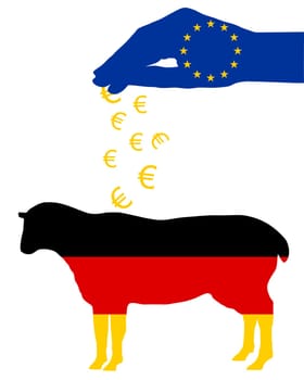 German sheep with EU subsidies