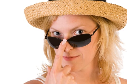 straw hat and sunglasses 2