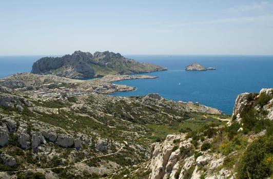 At Cap Croisette near Marseille in France