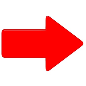 3D Red Arrow