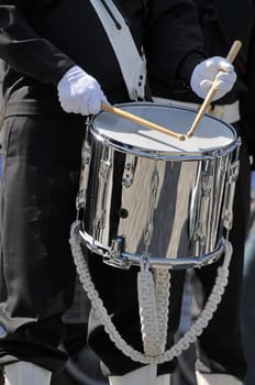 Musician with drum