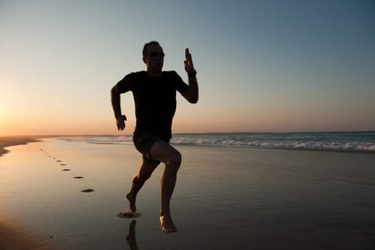 Sprint on the beach