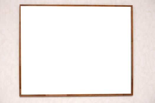 Wooden frame in blank