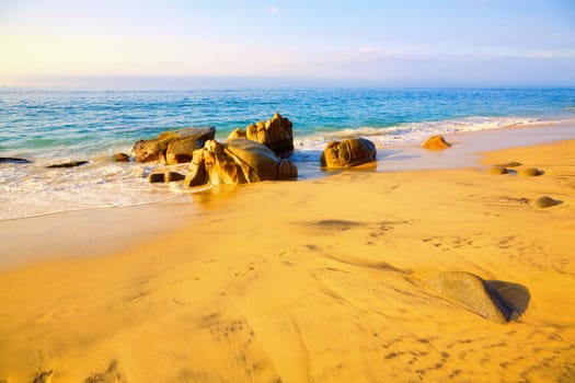 Rocks on the beach