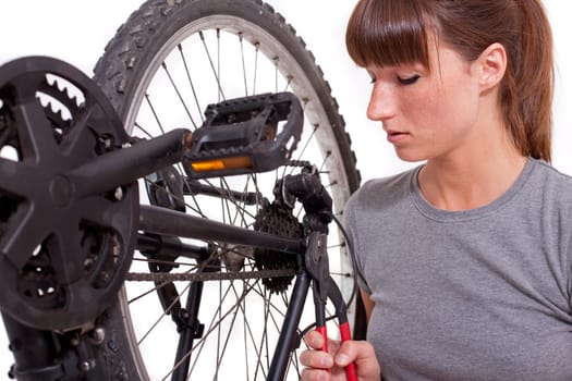 fixing gear on bike