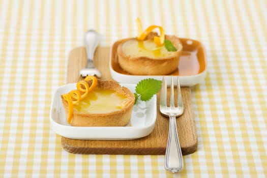 Orange tarts complete