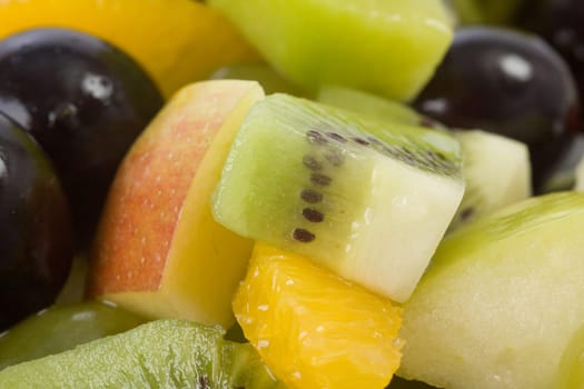Fruit salad up close