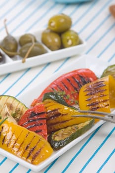 Peppers with olives