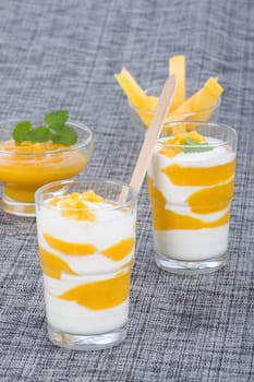 Two yoghurts