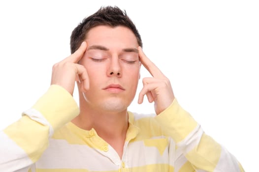 Man with headache