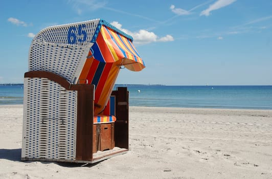 white beach chair