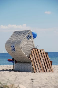 white beach chair