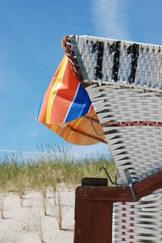 white beach chair