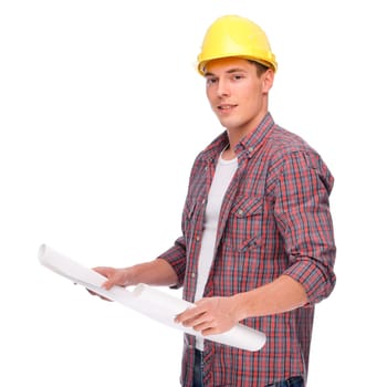 Young construction worker
