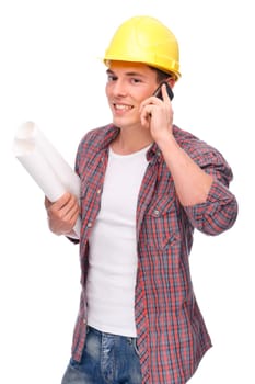 Young construction worker
