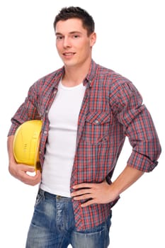 Young construction worker