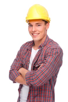 Young construction worker
