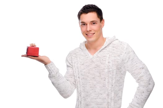Man with gift