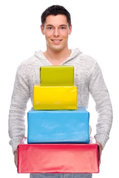 Man with gift