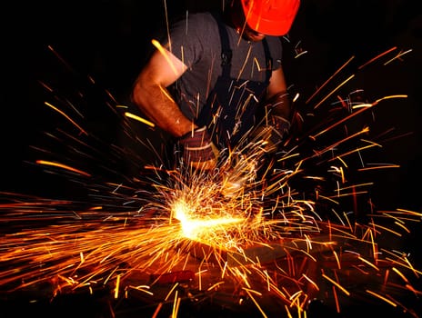 grinder in action