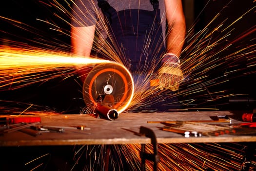 grinder in action