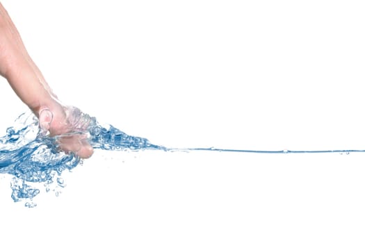 Hand in water