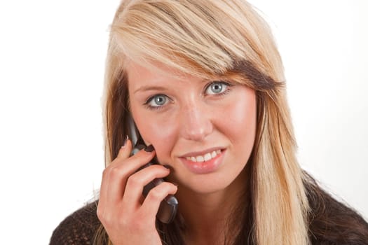 On the phone