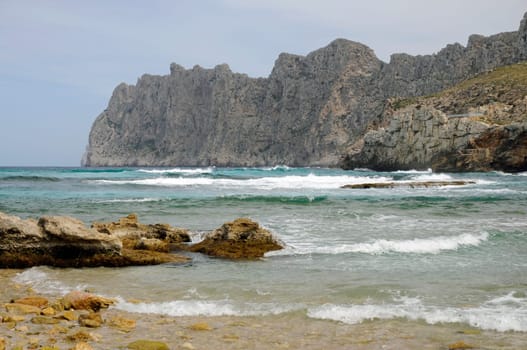 Coast near Cala de Vicenc